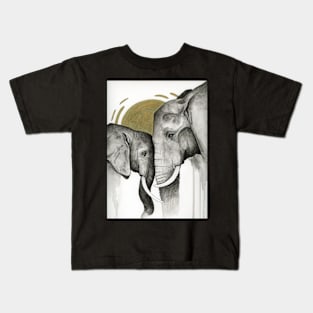 watercolor elephant Kids T-Shirt